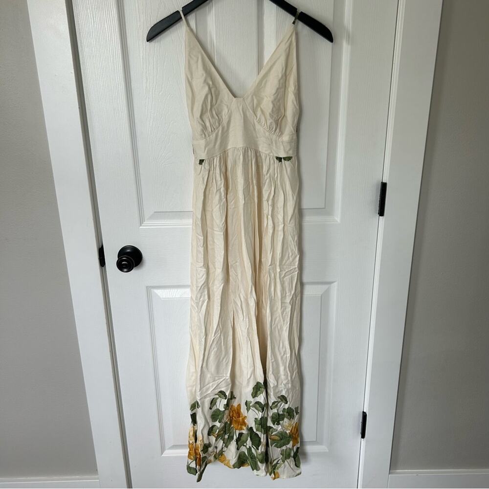 NWT Farm Rio White with flower detail Maxi Sundress - XS